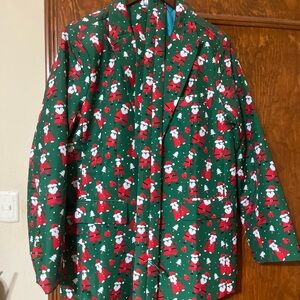 Festive Green Santa Blazer